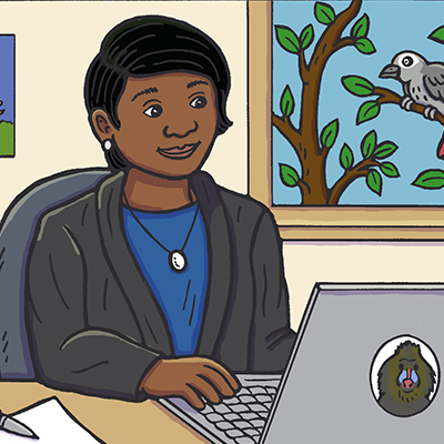 Color illustration of Ogechi Nwachukwu