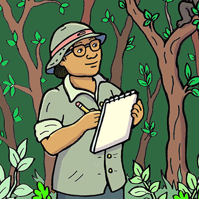 Color Illustration of Marsya Sibarani