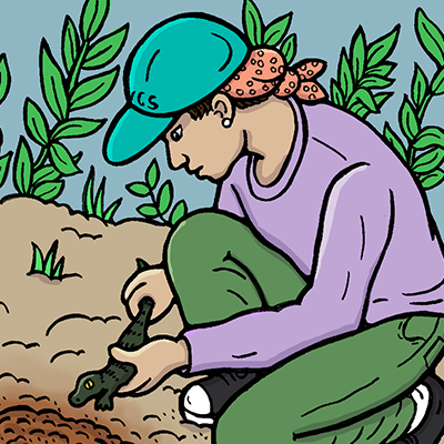 Color Illustration of Natalia Rossi
